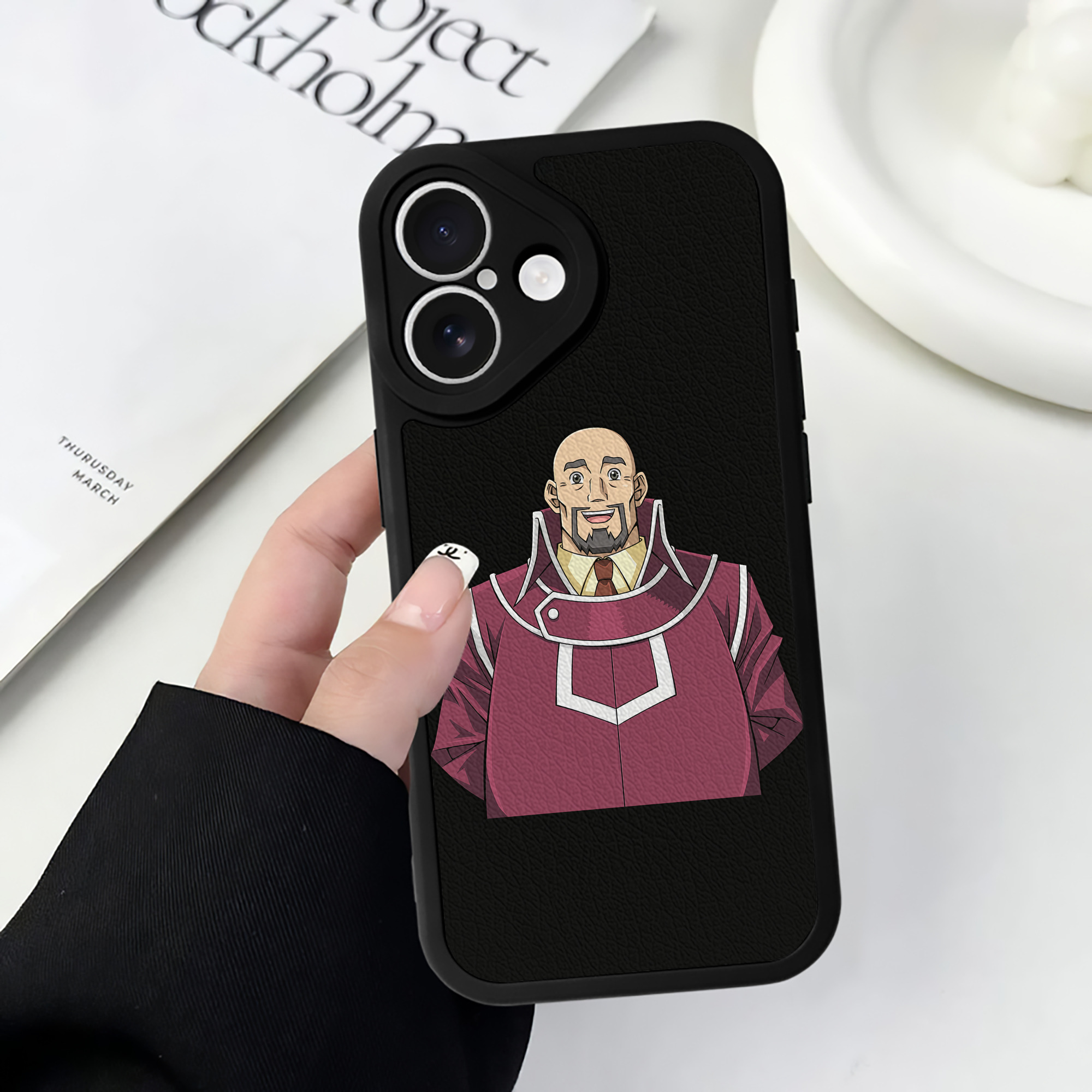 遊☆戯☆王 Yu-Gi-Oh! 【iPhone 16シリーズ対応】シリコンスマホケース（レザー調） 材質：シリコン